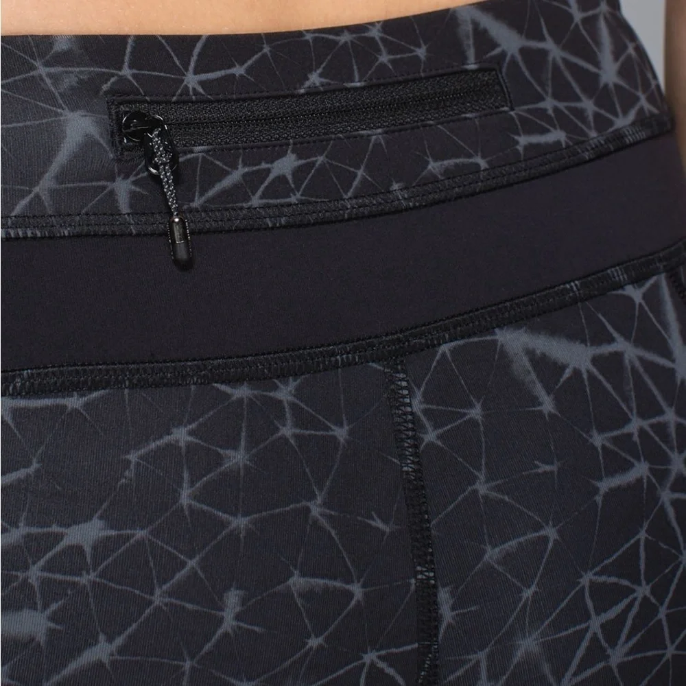 Lululemon Run Inspire II Crop 21” Sz 6 Black Gray Luxtreme Leggings - Picture 3 of 7